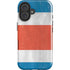 Costa Rican Flag Distressed iPhone 16 Plus Impact Case